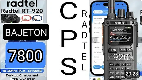 RADTEL RT920 CPS Software (BAJETON 7800/8300)