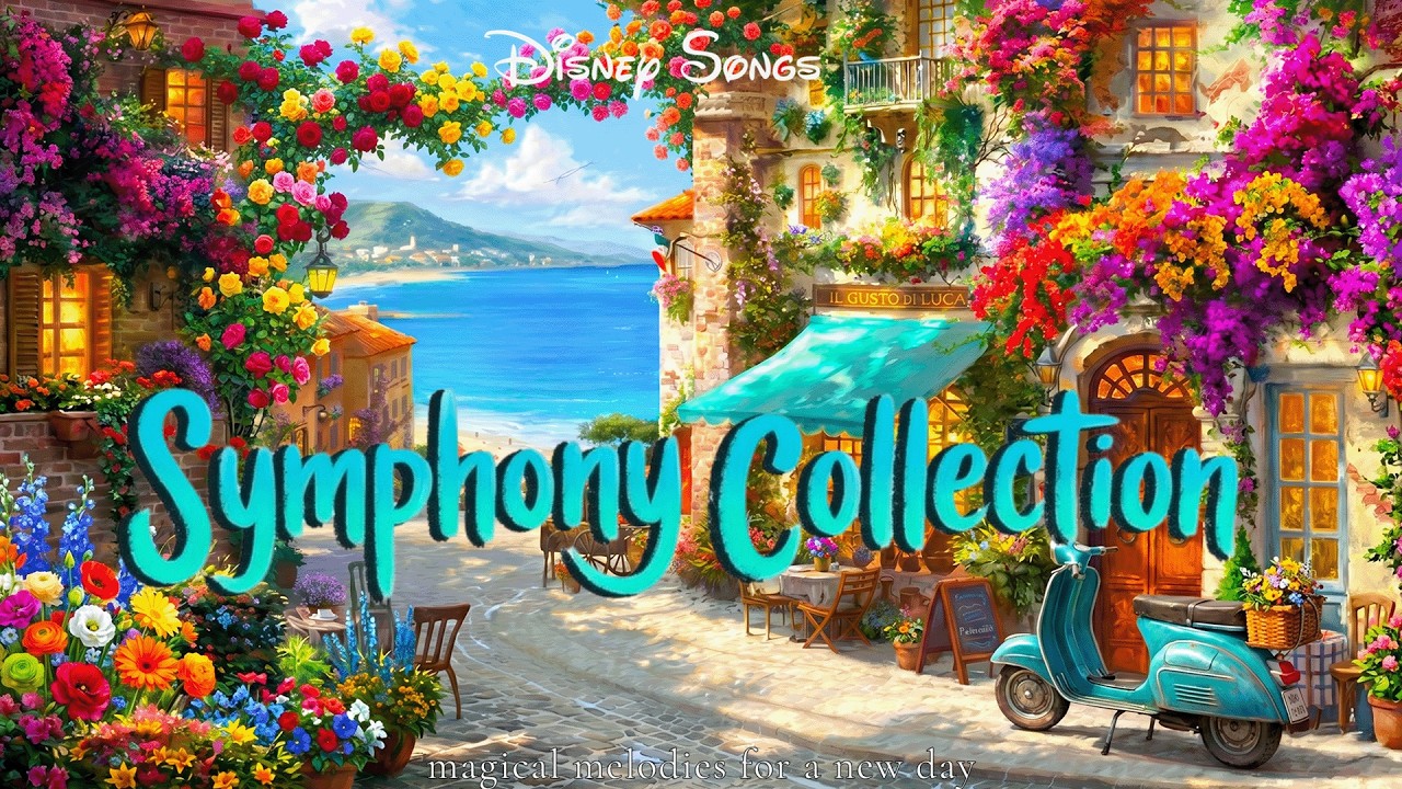 Relaxing Disney Orchestra Playlist in Seaside Floral Paradise
