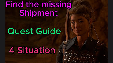 Find The Missing Shipment Quest Guide, All Situation. 🎬🌟💓 Baldur