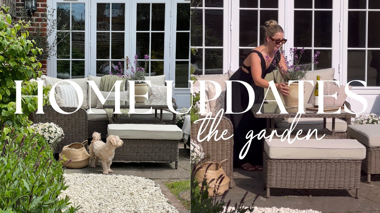 HOME UPDATES | STYLING OUR GARDEN, GARDENING, HOME SHOPPING, & A TRIP TO THE SALON