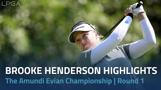 Brooke Henderson Round 1 Highlights | 2022 The Amundi Evian Championship