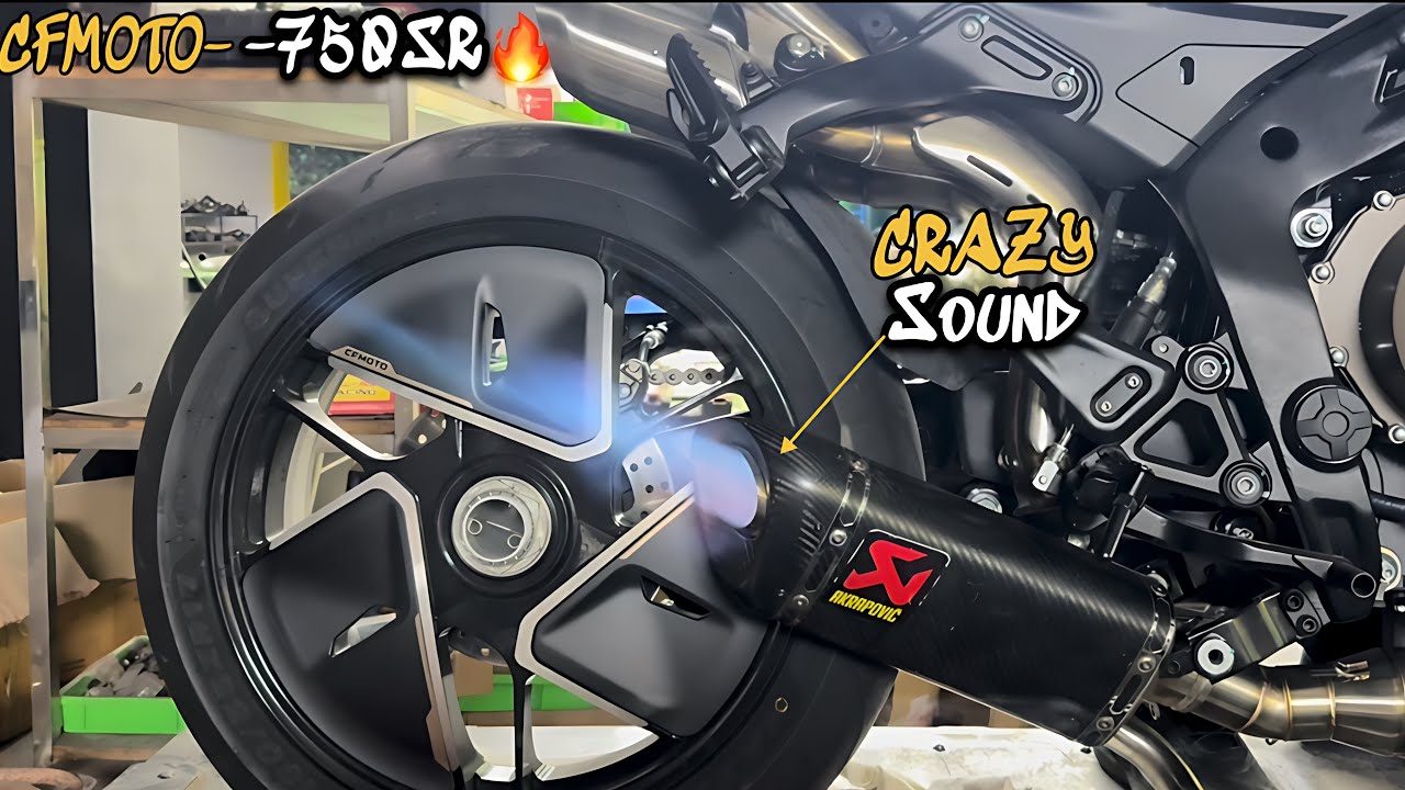 🔥 CFMOTO 750SR-S + выхлоп Akrapovič! ПЕРВЫЙ ТЕСТ — Безумный звук! Безопасно ли для двигателя?