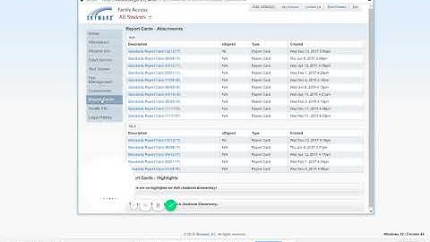 eSigning School Report Card in Skyward
