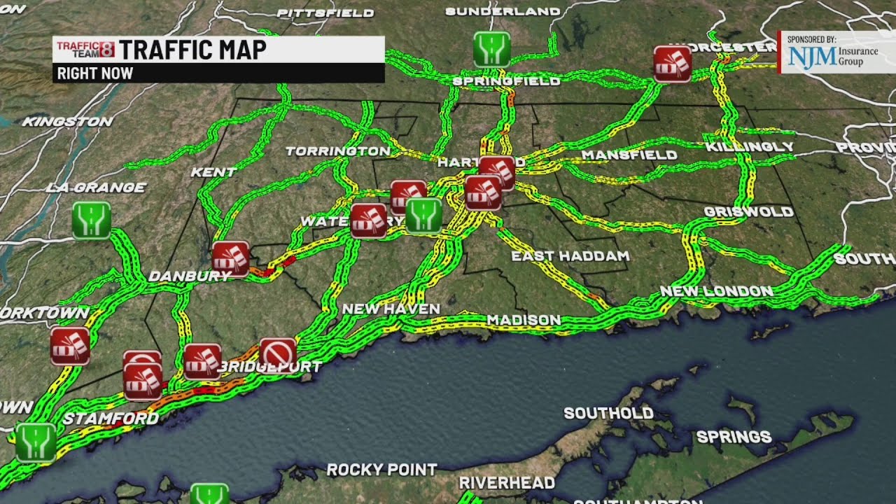 Morning snowfall in Connecticut causing crashes, slick road conditions