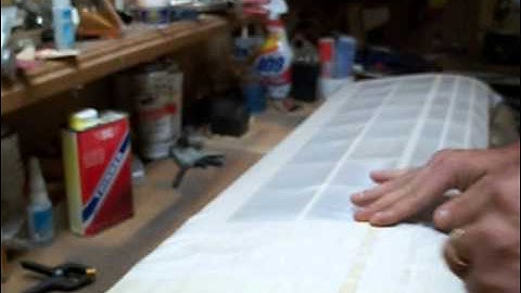 Applying Silk on RC Airplane Covering Old School Dope Part 1