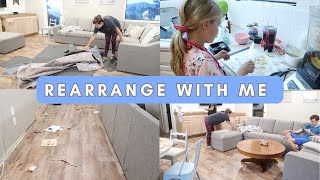 CLEAN + REARRANGE WITH ME || DECLUTTERING MOTIVATION || AT HOME WITH JILL