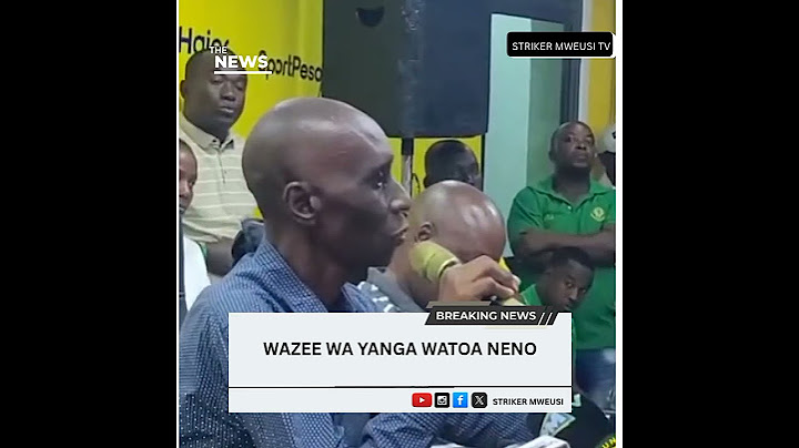 WAZEE WA YANGA WASEMA WATATIMUA VIONGOZI WA YANGA