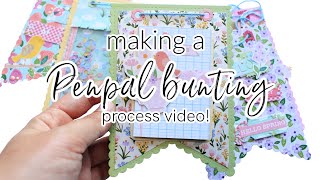 Penpal Process Video: Making a HAPPY MAIL BUNTING!