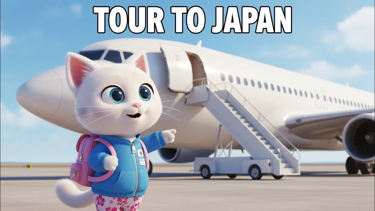 😱✈️ Kitty’s Magical Japan Tour – Cute 3D Animated Adventure in Tokyo & Kyoto | Kitty Cuteness