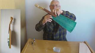 How to make a folk violin with your own hands from waste materials / fiberglass soundboard / Part 3