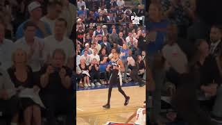 Taylor Swift, the Haim sisters, Ben Stiller and Christine Taylor at Knicks vs Spurs Game 4 🏀 #shorts