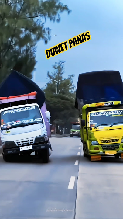 🟤Truk canter duwet bareng Isuzu nkr adu suspensi terbaru | Cinematic truk oleng