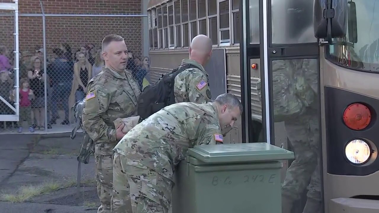 VIDEO: CT National Guardsmen depart Windsor Locks for Afghanistan