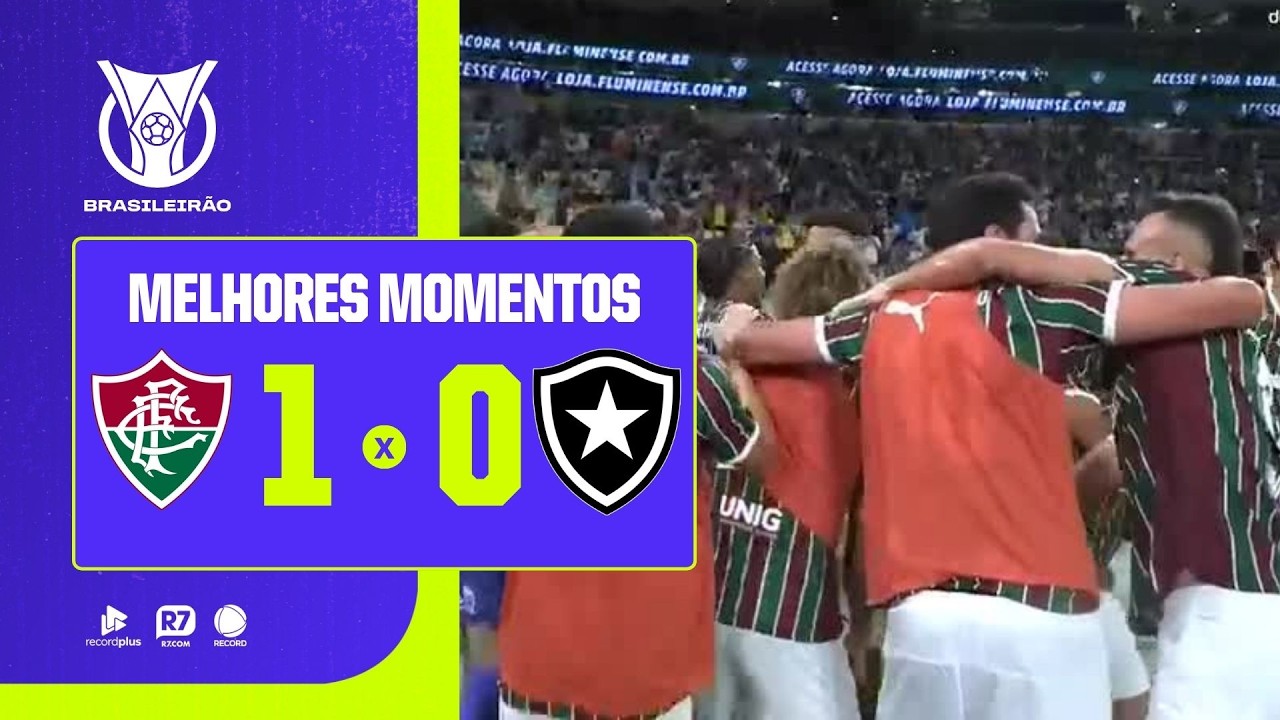 FLUMINENSE 1 x 0 BOTAFOGO | MELHORES MOMENTOS DA 3ª RODADA DO ...
