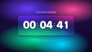 🌌 10 Minutes Timer · Aurora Glass Aesthetic · Study / Focus / Sleep Countdown screenshot 4