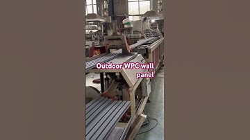 Welcome to visit our outdoor WPC wall panel production line online#outdoorpanel #wpccladding #decor