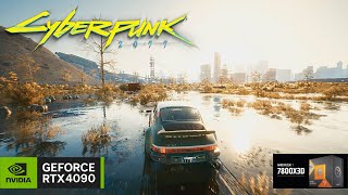CYBERPUNK 2077 | RTX 4090 | RAY TRACING ULTRA SETTINGS OVERDRIVE 4K + DLSS