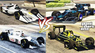 GTA 5 Online All Formula 1 Cars (F1 Cars) BR8 vs DR1 vs PR4 vs R88 Which F1 to buy! Best F1? NEW