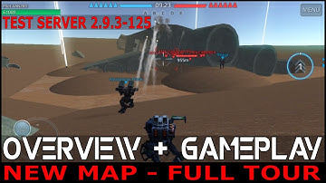 War Robots - New Crashed Space Ship Map - Full Tour + Game Play Test Server 2.9.3 125