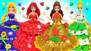 DIY Making Dresses out of Clay for Disney Princess Mini Dolls