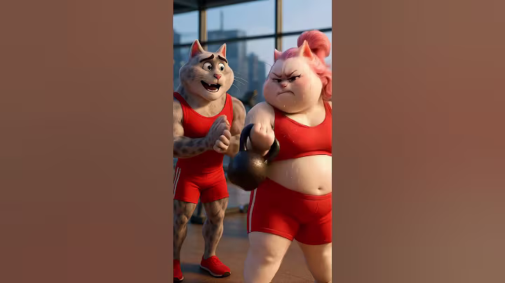 The Struggle of a Fat Cat #ai  #aicat #catcharacter #cat #catlife #funny #fyp #cartooncat