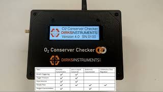 Oxygen Concentrator Testing using the O2 Conserver Checker