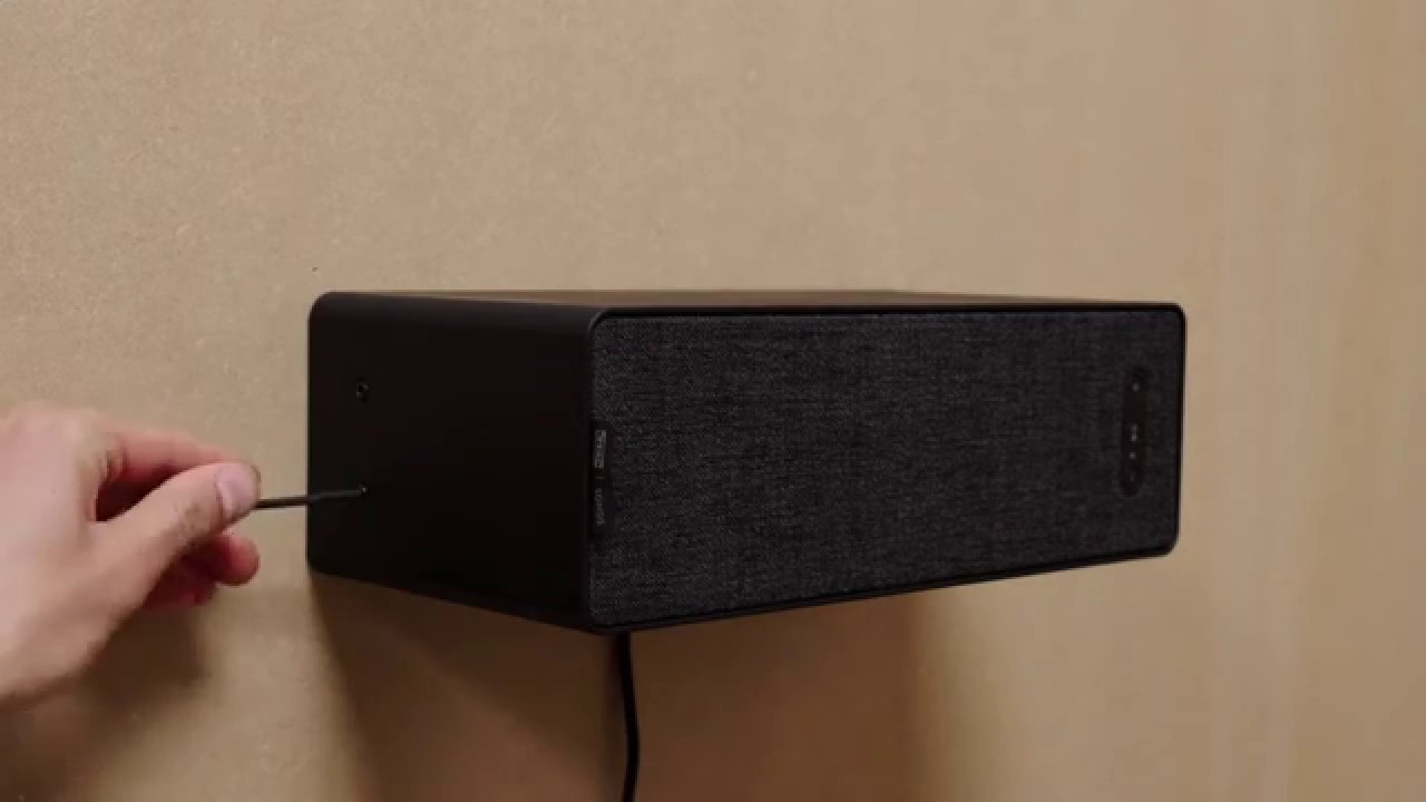 How To Mount Symfonisk Using A Wall Bracket Youtube