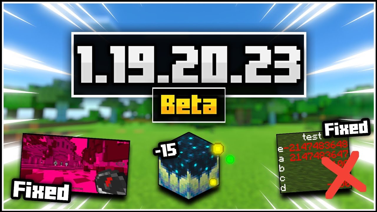 UPDATE LAGI BETA LAGI BUG FIX LAGI MCPE 1.19.20.23! - YouTube