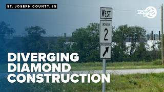 State Road 2 Diverging Diamond construction to begin near New Carlisle