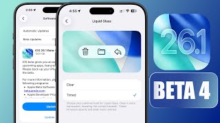 “iOS 26.1 Beta 4 – ¡Apple por fin escucha a los usuarios!” 🔥Nuevo Liquid Glass”