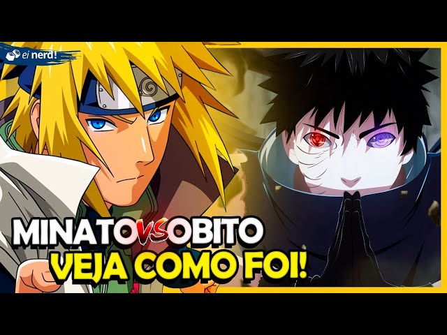 Desenho do Minato e obito *Naruto*