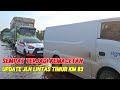 Update kondisi jln lintas timur km 83  sempat terjadi kemacetan ada mobil rusak