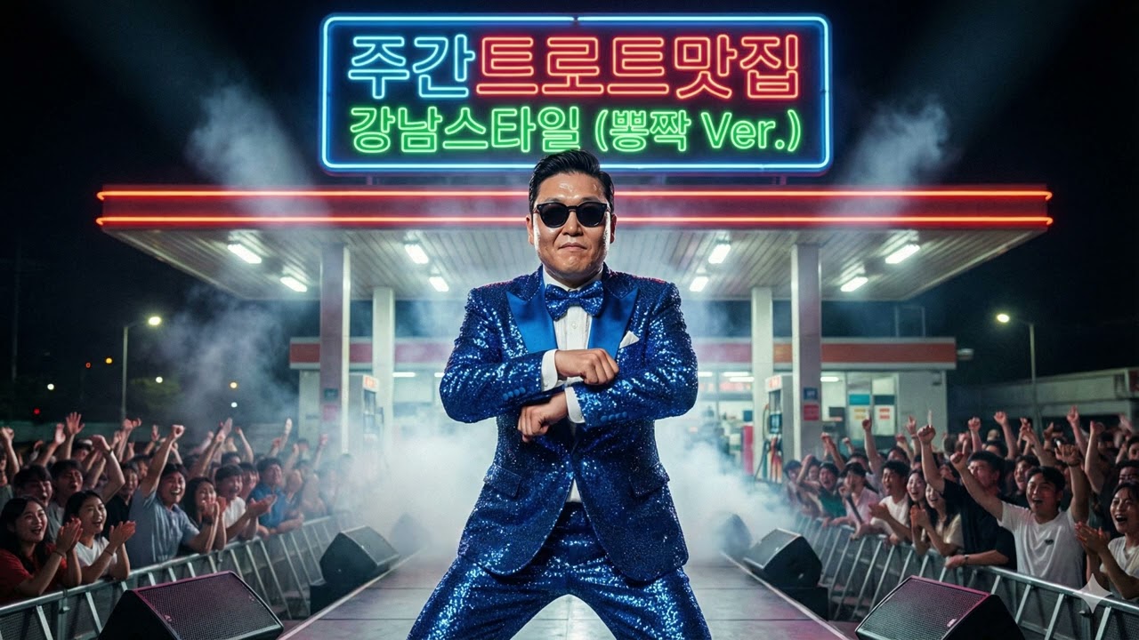 강남스타일 - 트로트 버전 (듣기/가사)