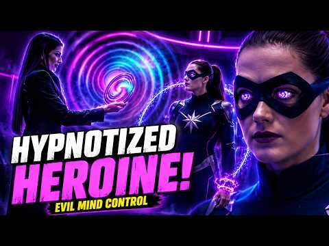Evil Supervillainess Hypnotizes a Captured Superheroine | Neon Sci-Fi Short