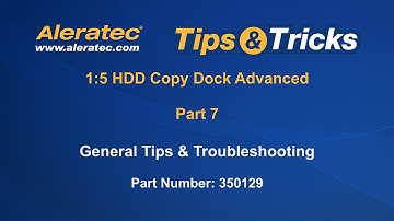 How To Troubleshoot 1:5 HDD Copy Dock Advanced 350129 - Aleratec Video Tutorial Part 7