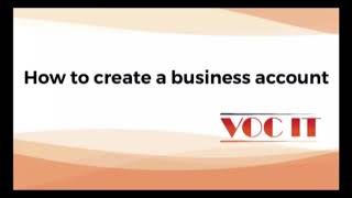 Vocit Tuturial - How To Create A Business Account