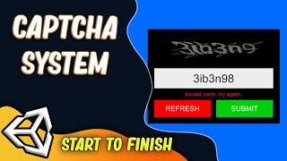 How to make Captcha System in Unity2D | Unity Beginner Tutorial Coding