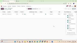 Odoo v18 | inventory module | Manual Reordering Rules | Odoo Inventory