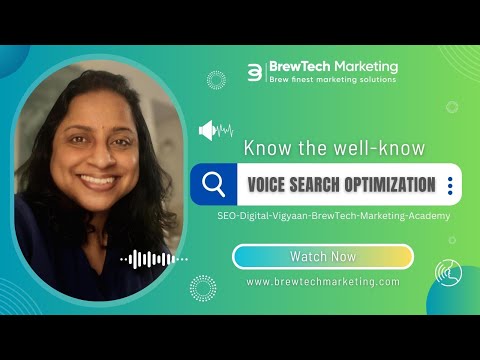 Voice Search Optimisation (SEO) - video from BrewTech Marketing