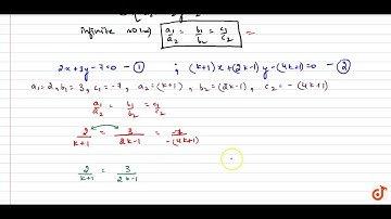 Find the value of  ltmath gt  ltmi gtk lt/mi gt  lt/math gt for which following    system of e