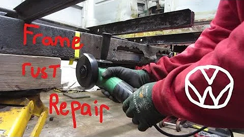 VW Bus Frame Repair, RICK THE BUS gets a long overdue Welding repair