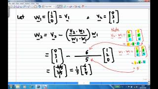 The Gram Schmidt Process Example 2.