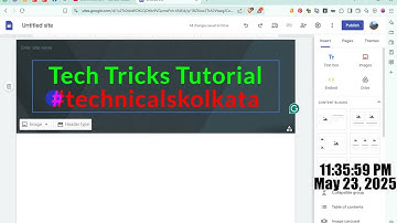 Blogspot Tubes : Tricks 01 How To Create a Google New Website on Google Site