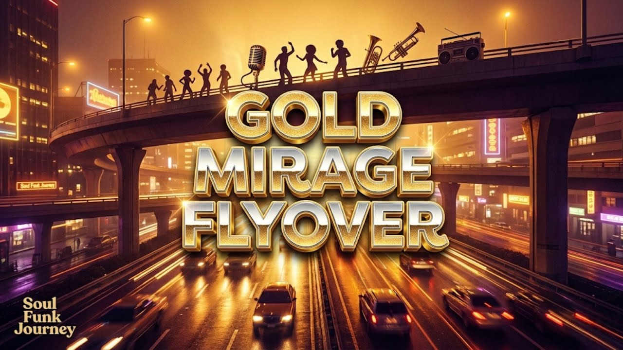 Gold Mirage Flyover - Smooth Funk Music & Night Drive Vibes | Soul Funk Journey