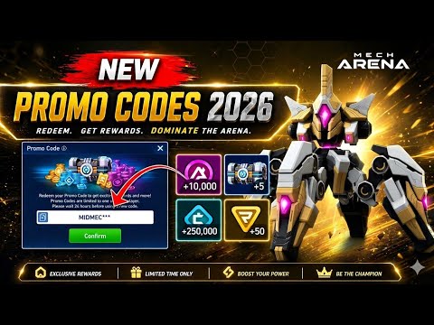 ⚠️ EXCLUSIVE ⚠️ MECH ARENA NEW PROMO CODES 2026 JULY 🎁 FREE A-COINS, MECHS & GREAT REWARDS! ✅