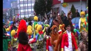 CARNAVALES EN GALICIA,PORRIÑO PONTEVEDRA.EL CIRCO DE ATIOS.NEL VIDEOS 2011
