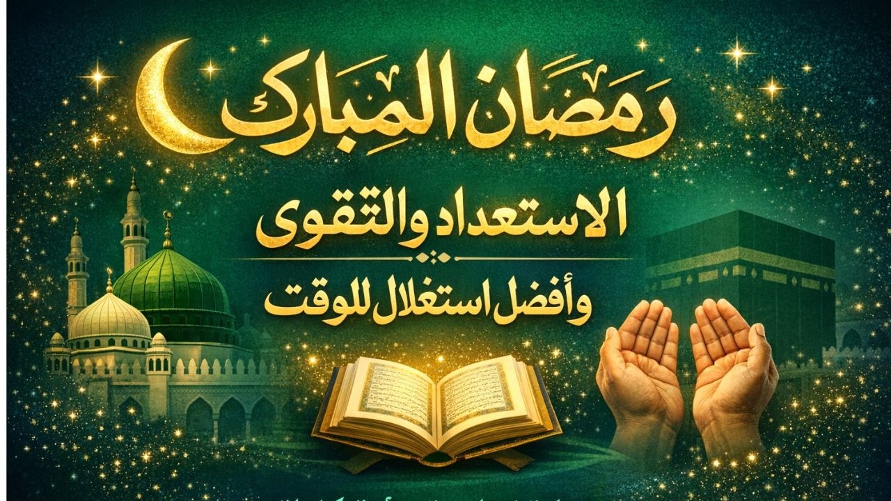 رمضان المبارك: الاستعداد والتقوى وأفضل استغلال للوقت | خطبة إسلامية كاملة