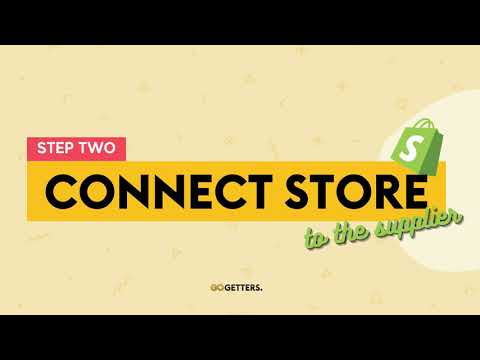 Step 2: Connect your Shopify store to the supplier | Dropshipping Shopify App