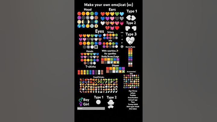 Make your emoji cat 6 (oc) #emojicat (You can add mouth or pet in the comments)