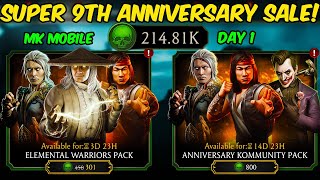 I spent 200K SOULS on Super 9th Anniversary packs. Mortal Kombat Mobile